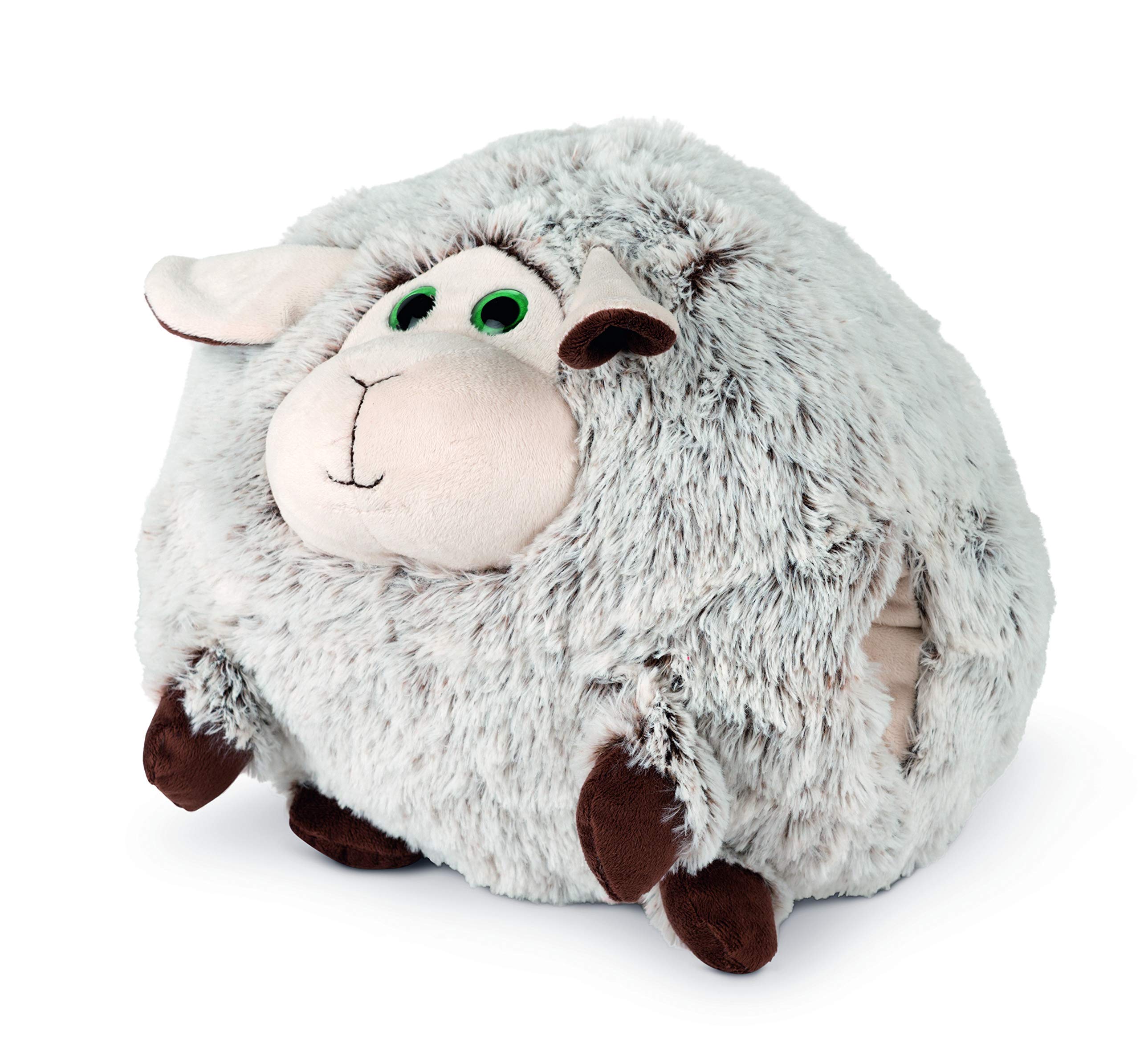 COZY NOXXIEZ Plush Hand Warmer Toys - Farm Animals - Childrens Cute Pillows, Fluffy Soft Plushies, Reusable Animal Cushion Presents for Girls, Boys, Babies (Sheep)