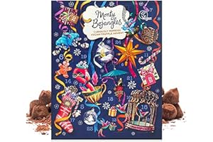 Monty Bojangles Vegan Chocolate Advent Calendar Chocolate Truffles (8.3oz), Perfect for Chocolate Lovers with Delicious Truffles, Gorgeous Christmas Advent Calendar