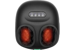 Medcursor Foot Massager Machine with Heat, Rolling, Deep Kneading, Shiatsu Foot Massager for Delivers Pain Relief, Tired, Plantar Fasciitis, Gift for Women Mom Men Fits Up to 13"