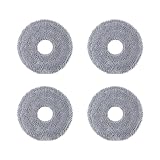 roborock 4 Pack Microfiber Mop Cloths Qrevo CurvX Robot Vacuum, Mop Pad Replacement Accessories