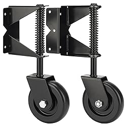 Gate Wheel Spring-Loaded Gate Caster Kit for Wooden