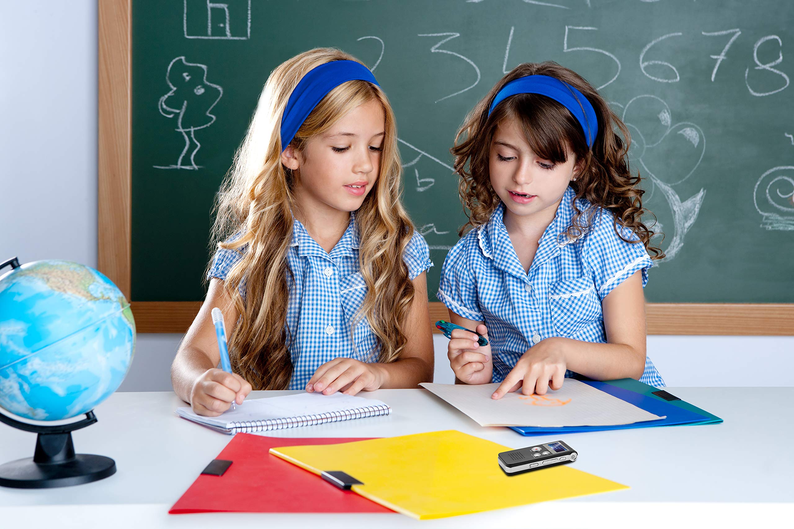 Digital Voice Activated Recorder, Akaluli Sound Audio Dictaphone Double Sensitive Microphone Metal Body A-B Repeat Mini Lecture Portable Recorder