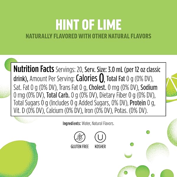 NINJA THIRSTI FLAVORED WATER DROPS, SELTZER LIME, CRISP AND REFRESHING SPARKLING WATER, ZERO CALORIES, ZERO SUGAR, ZERO SWEETENERS, MAKES 20, 12OZ DRINKS, 3 PACK, WCFLIMAM