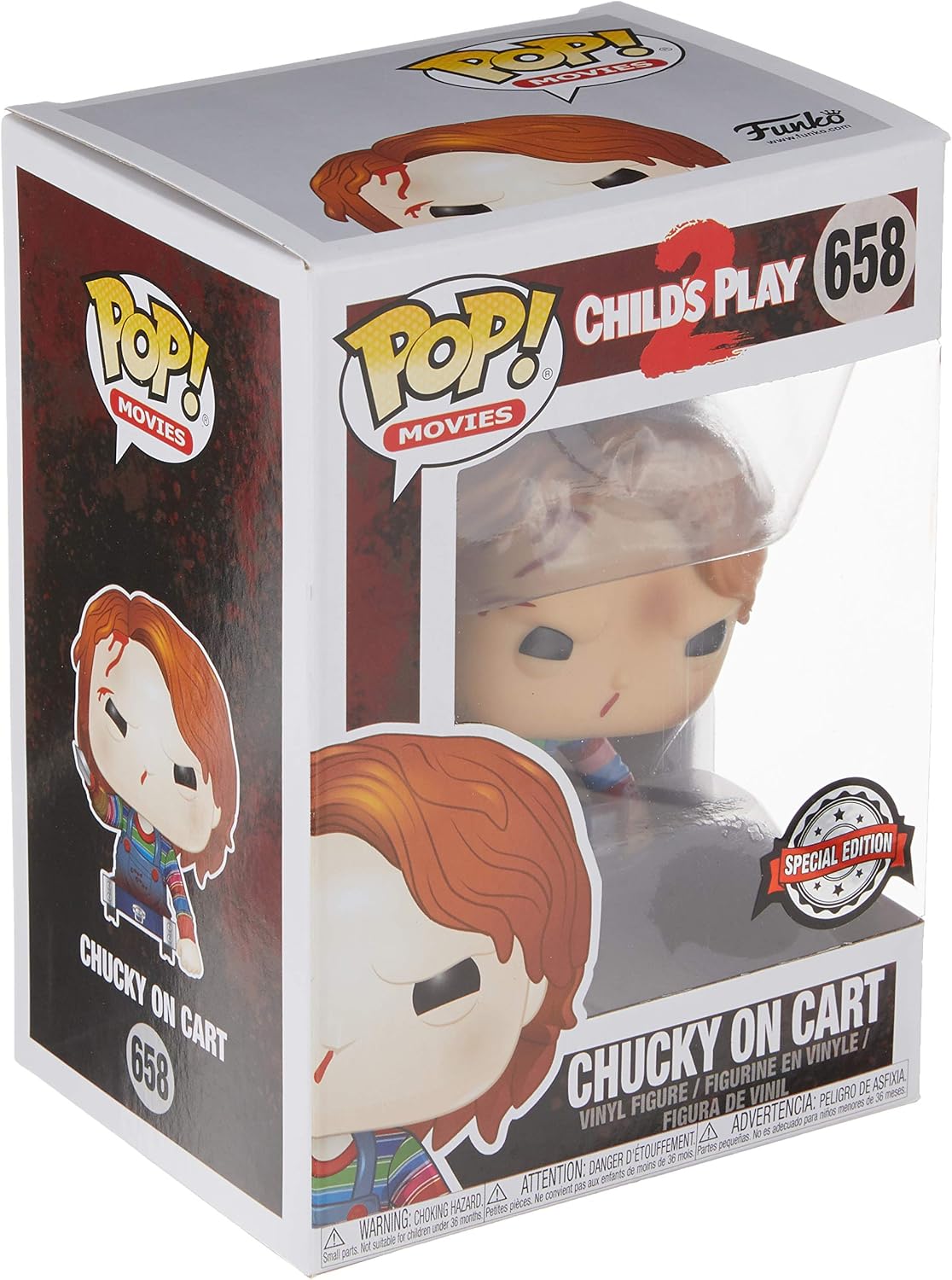 Funko Pop! Movies: Child's Play 2 - Chucky On Cart (Special Edition) #658, Multi-coloured, 3.75 inches - Image 5