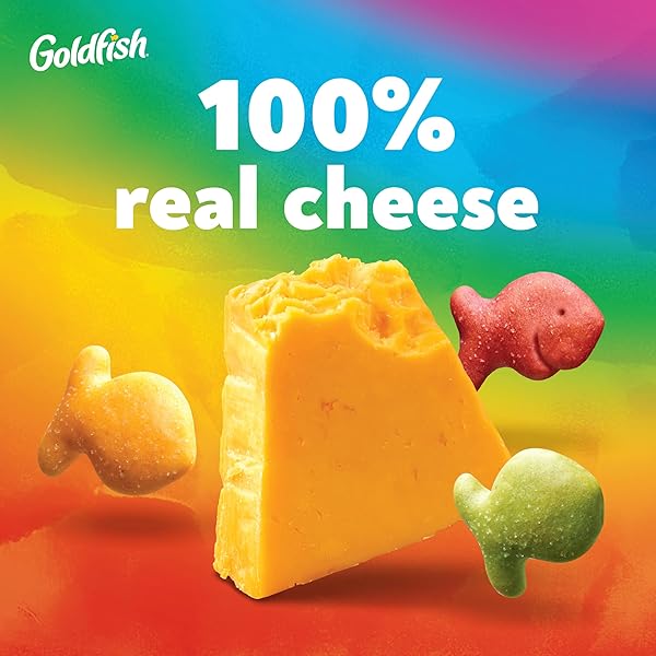 GOLDFISH COLORS CHEDDAR CHEESE CRACKERS, 10 OZ BAG