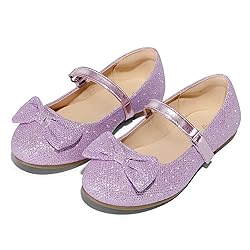 K KomForme Girl's Ballet Flats Non-Slip Soft Mary