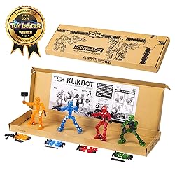 Zing Klikbot, Complete Set of 4 Poseable Action