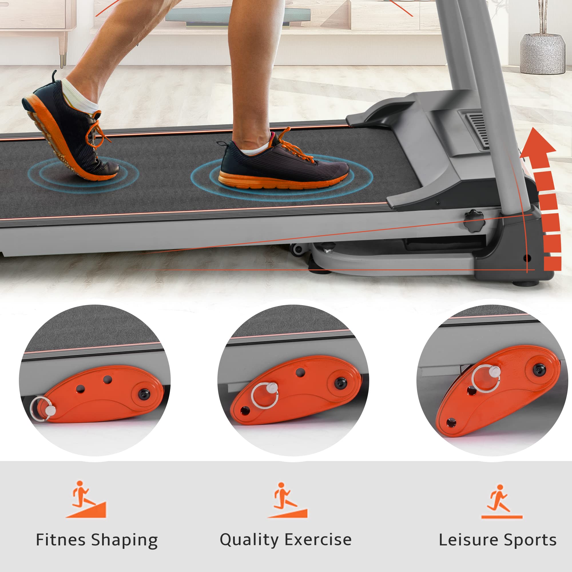 3.25HP Electric Folding Treadmill For Home Walking/Running Treadmill Machine HOT