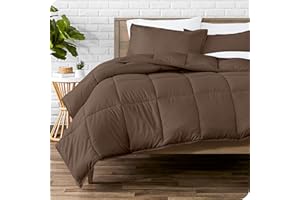 Bare Home Comforter Set - Queen Size - Ultra-Soft - Goose Down Alternative - Premium 1800 Series - All Season Warmth (Queen, Cocoa)