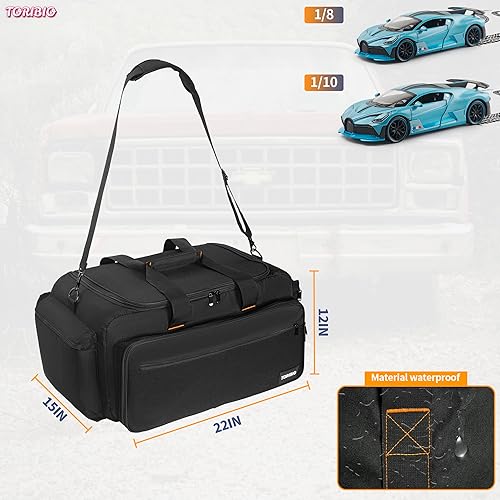 TORIBIO RC Car Bag for 1/8 & 1/10 Car, Water-resistant Storage Bag