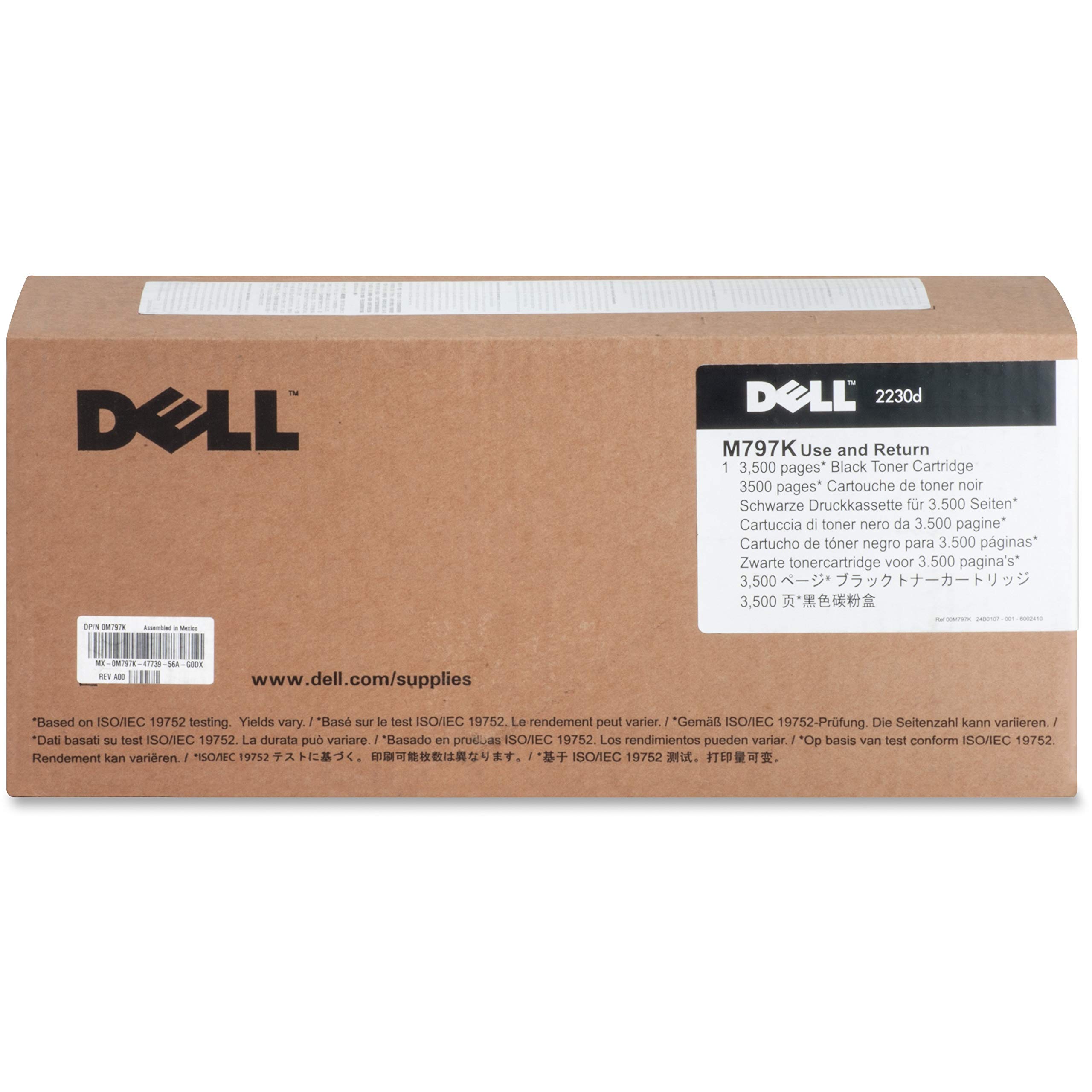 Photo 1 of Dell M797K Black Toner Cartridge 2230d Laser Printer