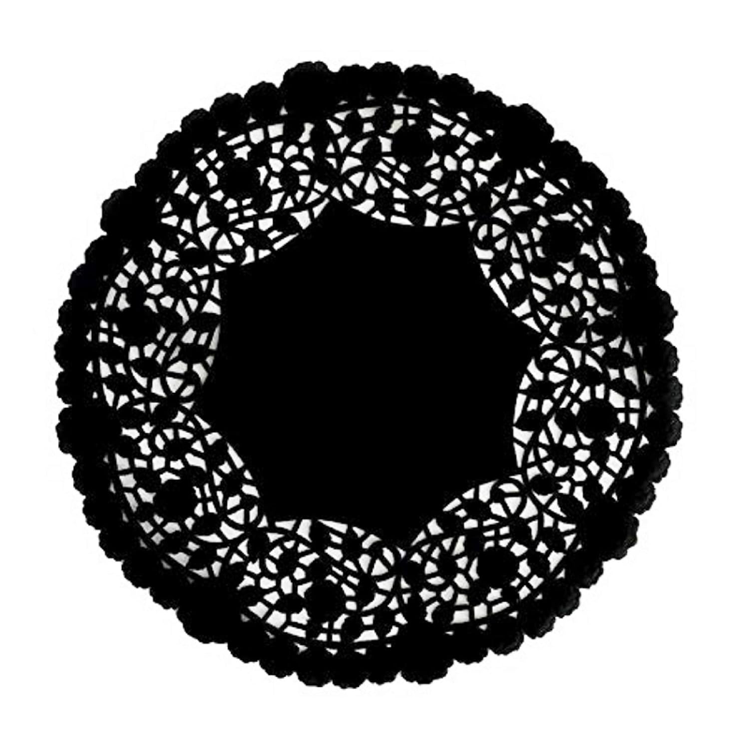 Buy The Baker Celebrations Black Paper Lace Doilies Pack of 30