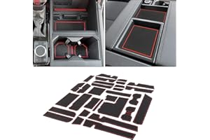 JDMCAR Liner Accessories Compatible with 2022 2023 2024 2025 Toyota Tundra, Custom Non-Slip Anti Dust Cup Holder and Door Pocket Inserts Kit - 30 PC Set