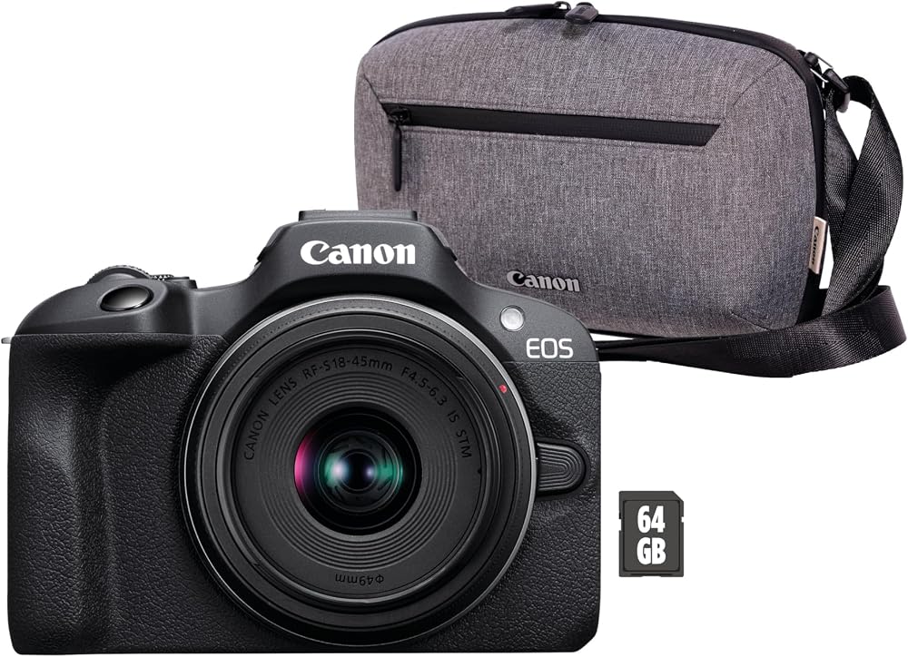 Canon EOS R100 with RF-S 18-45mm F4.5-6.3 IS STM 24.1MP 4K