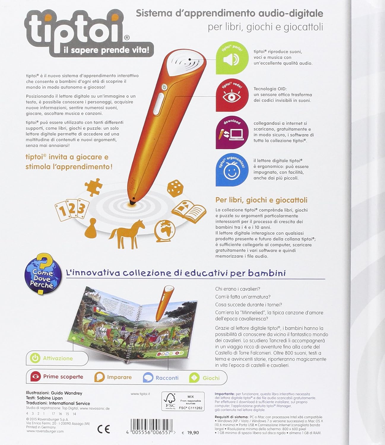 Ravensburger Tiptoi Ratespass Auf Reisen Die Welt Der Ritter Il Mondo Dei Cavalieri Amazon De Spielzeug