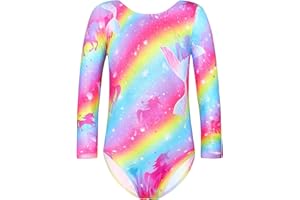 Snowheart Girls Gymnastics Leotards -Long Sleeve Leotards For Girls Toddler Gymnastics Leotard