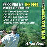 Alien Pros Golf Grip Wrapping Tapes 3-Pack Neon Yellow Tiger view 5