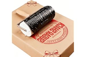 Custom Rubber Roller Stamp with Wooden Handle Personalized Printing Roller Stamp for Packaging Branding Logo Rolling Stamp fo