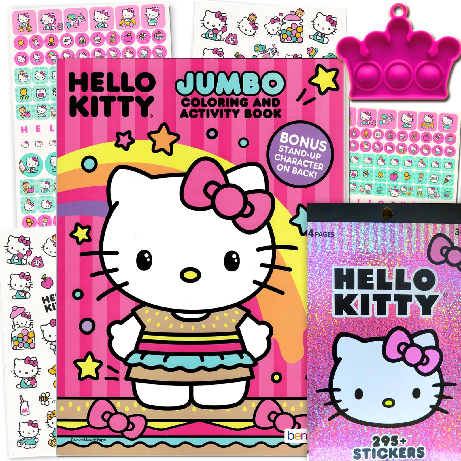 Bendon Hello Kitty Coloring Activity Book and Sticker Set for Kids