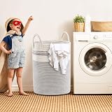 YOUDENOVA Cotton Rope Basket Large 58L 50cm x 38cm Grey with Handles view 5