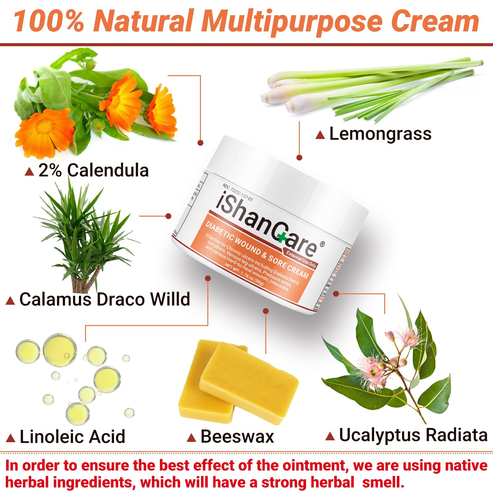 Mua iShanCare® Diabetic Wound Ulcer Cream First Aid Healing Ointment