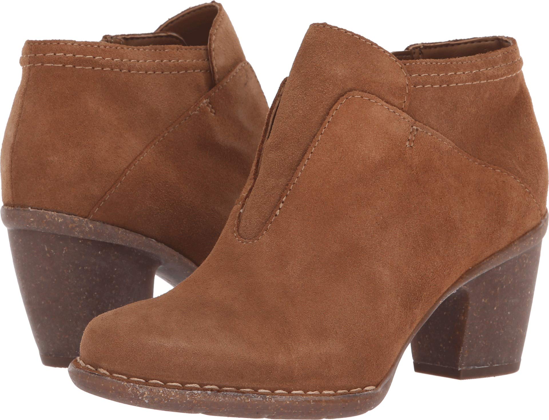 Clarks Carleta York Tan Suede 8.5 B (M)
