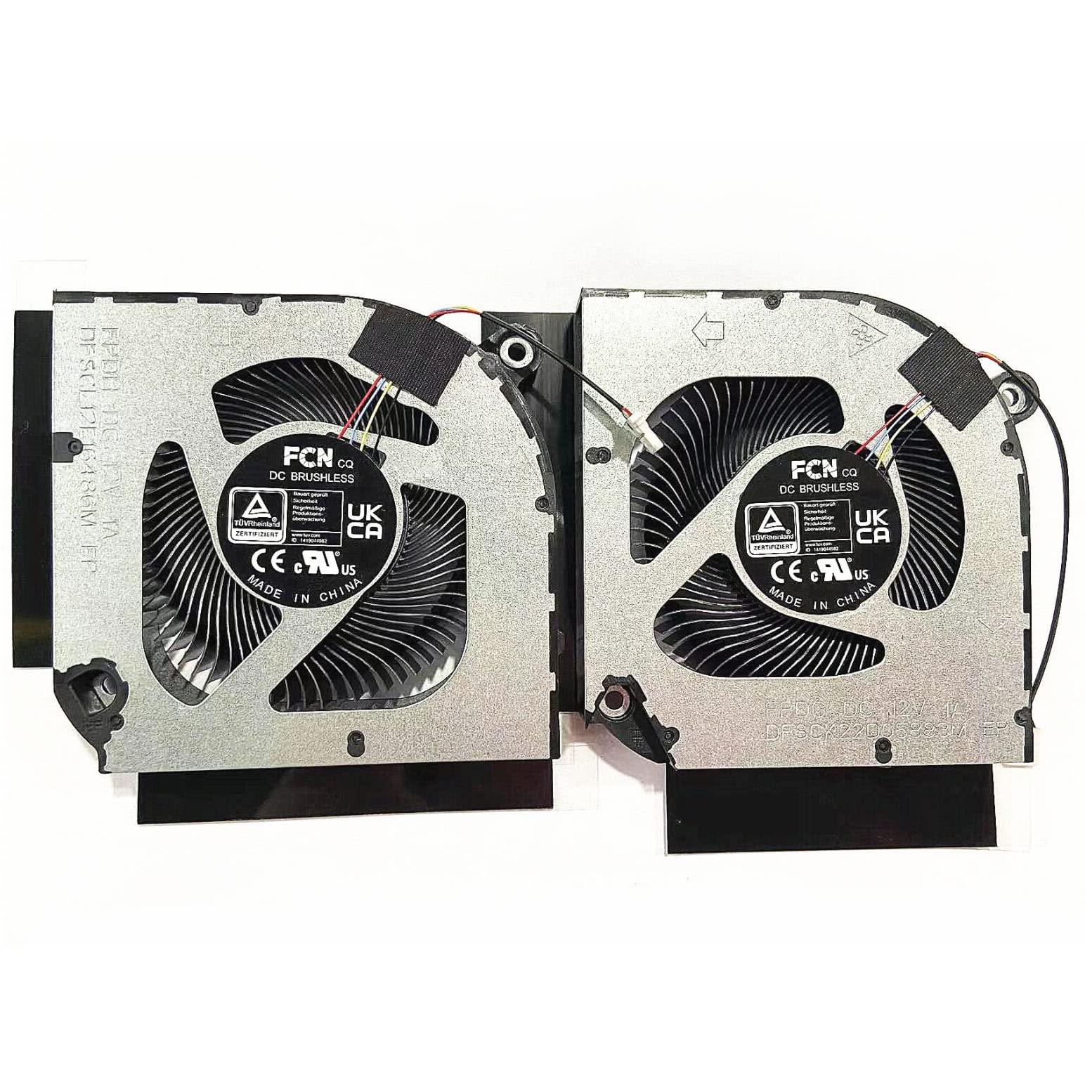Fleshy Leaf NEW CPU+GPU Cooling Fan Replacement for Acer Nitro 5 AN515-58 AN517-55 AN515-46 N22C1 PH317-55 PH315-55 PH317-56 12V DFSCK22D05883M FPDG DFSCL12E16486M FPDH