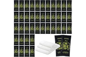 Moist Cotton Towel Bulk Moist Towelettes Individually Wrapped 8.7" x 8.7",White Towel Services,Refreshment Pre Moistened Towe