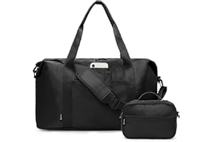 Uselike Weekender Bags for Women, Overnight Travel Duffel Bags with Wet Pocket, Carry On Gym Tote Bag with Toiletry Bag 36L