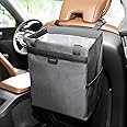 MEIDI Car Trash Can,Waterproof Garbage Can,Magnetic Multipurpose Trash Bin for Car - Gray (2 Gallons-Gray)