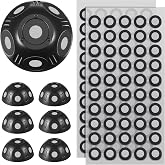 Kingdder 6 Pcs 3D Scanning Markers Set 100 Point 6.0 mm 3D Scanner Marker | 6 Sides 3D Scanner Marker Ball, Magnetic Base, High Precision Tracking &amp; Positioning Dots, Easy to Apply &amp; Remove