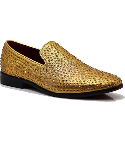 Alberto Fellirni Men\'s Yellow Vintage Velvet Loafer Tuxedo Slip On Formal Shoes Shoes | Alberto Fellirni Mens Yellow Vintage Velvet Loafer  main image 3