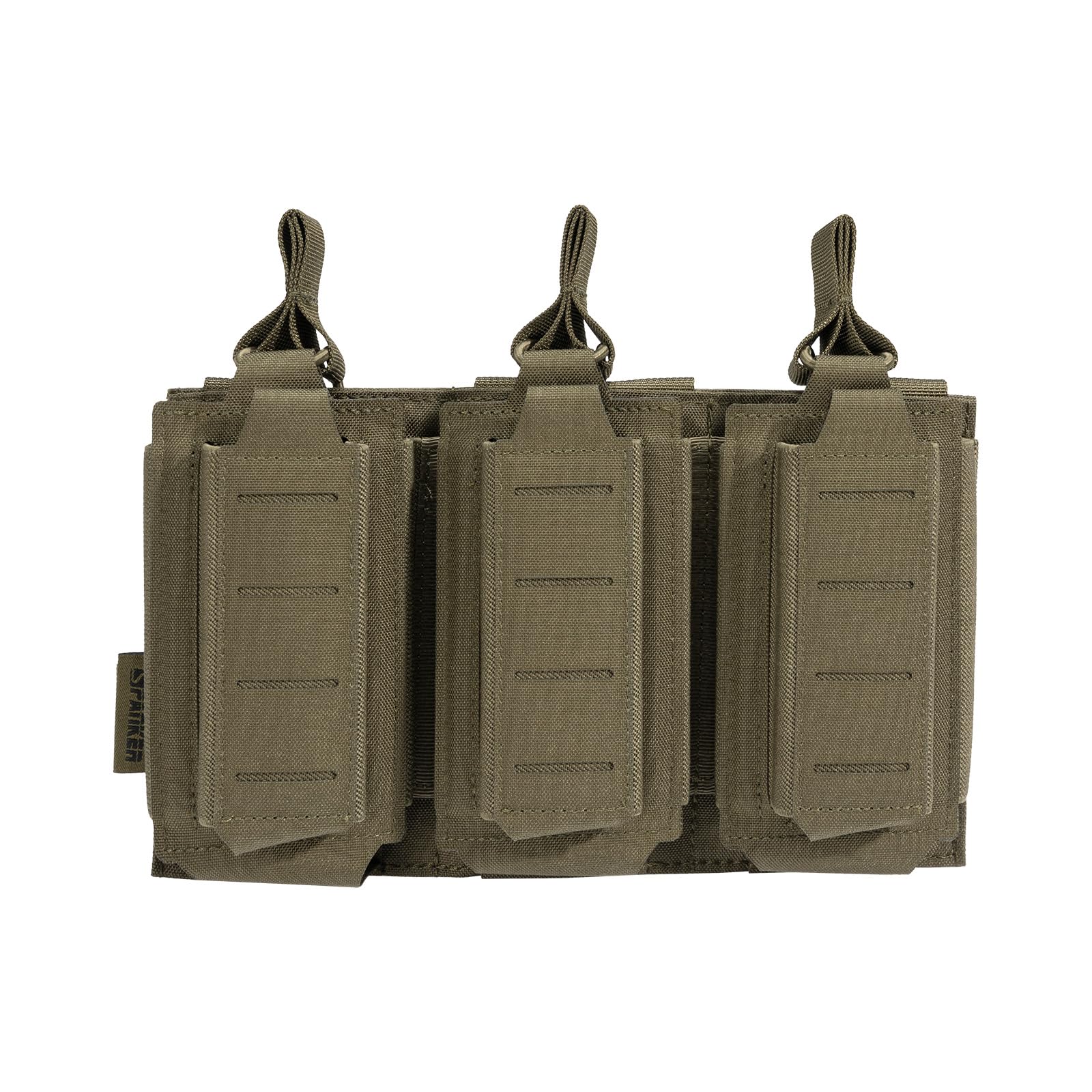 EXCELLENT ELITE SPANKER Tactical Molle Mag Pouch Pistol Mag Pouch for M4 M14 M16 AK AR Elastic Mag Pouch(Triple,RGN)