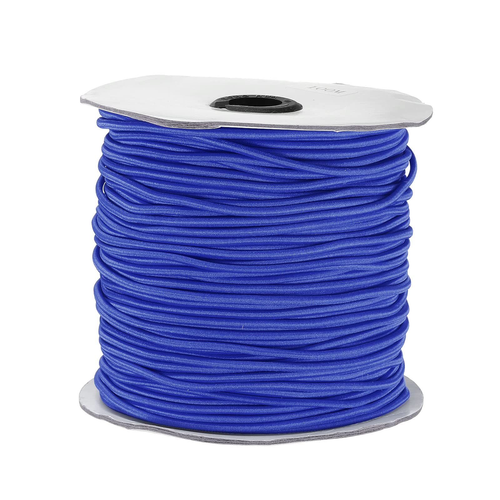 PATIKIL Elastic Cord Heavy Stretch String Rope 2.5mm 109 Yards for Crafting DIY Sewing Hook Straps Camping Tie Down Strap Blue