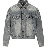 Arnodefrance Denim Jacket Washed Jacket Hip Pop Button Down Trucker Jacket