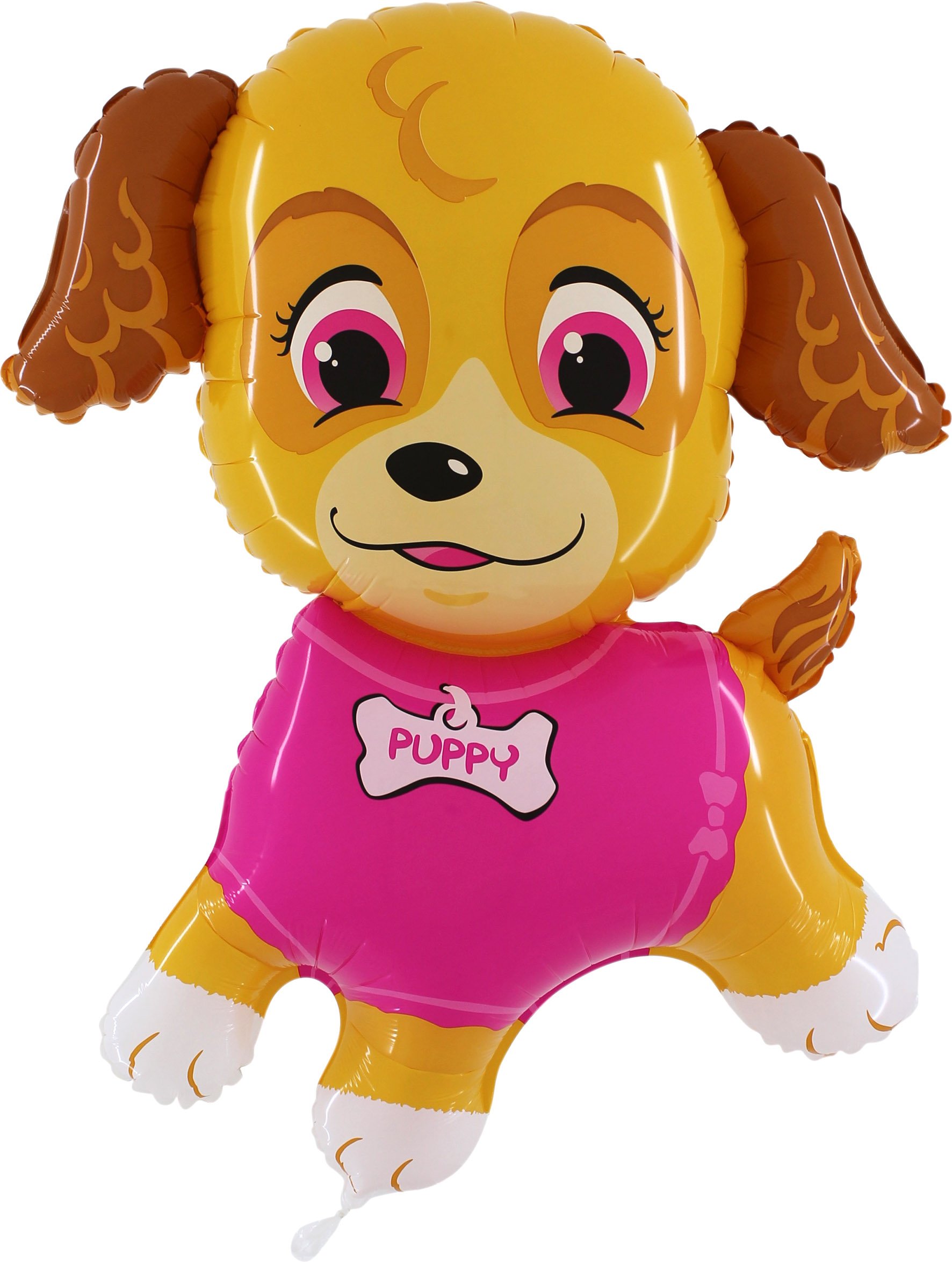 39 Inch Puppy Girl Foil Balloon - Girls Birthday Party