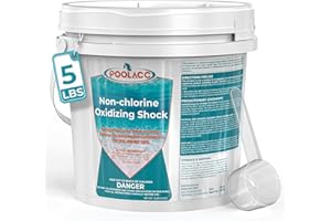 POOLACC Non-Chlorine Spa Shock for Hot Tub - 5 lbs, Chlorine-Free Shock Oxidizer Treatment for Hot Tubs, Spas and Swimming Pools, Fast Acting, Quick Dissolving Oxidizing Shock for Crystal Clear Water