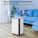 Hangsun 20L Dehumidifier Home Clothes Drying Damp Digital Display Timer 30m² view 2