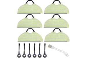 KVLZ Vacuum Mop Replacement Pad for Shark AV2610WA Compatible RV2610WA RV2620WD RV2401WD RV2610WFUS AI Ultra 2- in-1 Robot Vacuum, Washable Reusable Replacement Microfiber Soft Pads