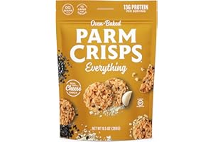 Parmcrisps Oven-Baked Everything Cheese Snack, 9.5 oz