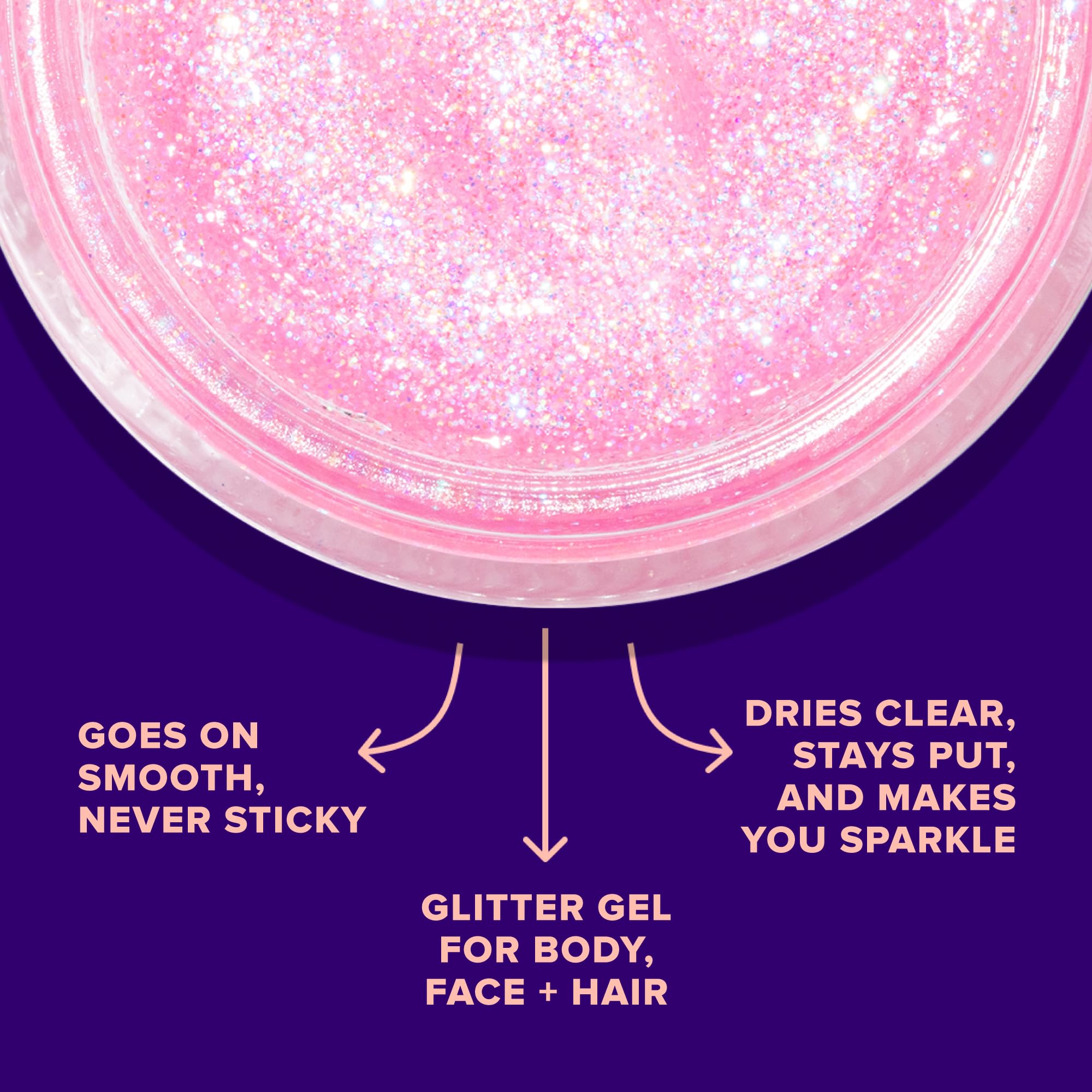 UNICORN SNOT Holographic Face Glitter & Body Glitter Gel | Holiday Glitter Makeup: Stocking Stuffers & Christmas Gift | Hair Glitter, Vegan & Cruelty Free, 1.7 oz Pink Glitter (Flamingo)