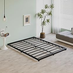 Fly-CTsoar 3 Inch Low King Bed Frame Heavy Duty