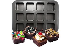 Wilton Brownie Bar Pan, 12-Cavity, Brownie Pan, Steel