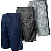 5 Pack: Men's Dry-Fit Sweat Resistant Active Athletic Performance Shorts