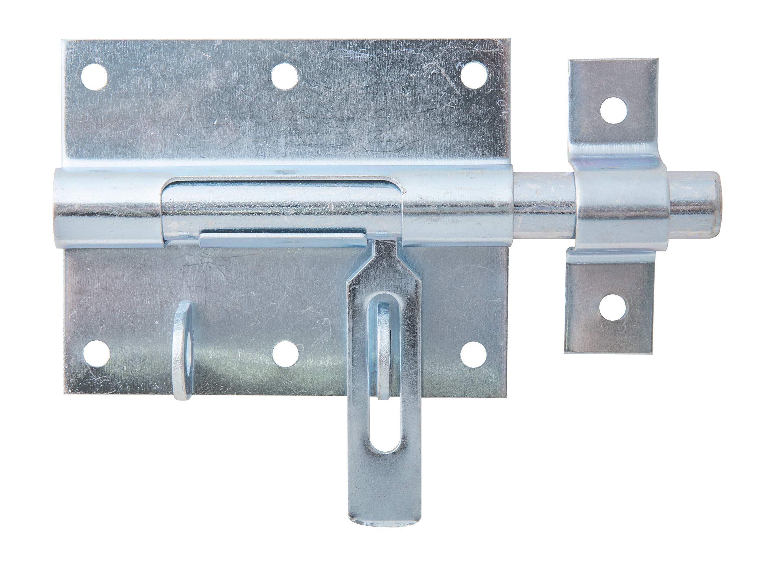 GAH-Alberts Blue Galvanised Alberts 137090 Lock Attached Loop Plate 90 x 73 mm Bolt Diameter 13.5 mm Total Length 130 mm, Pack of 1