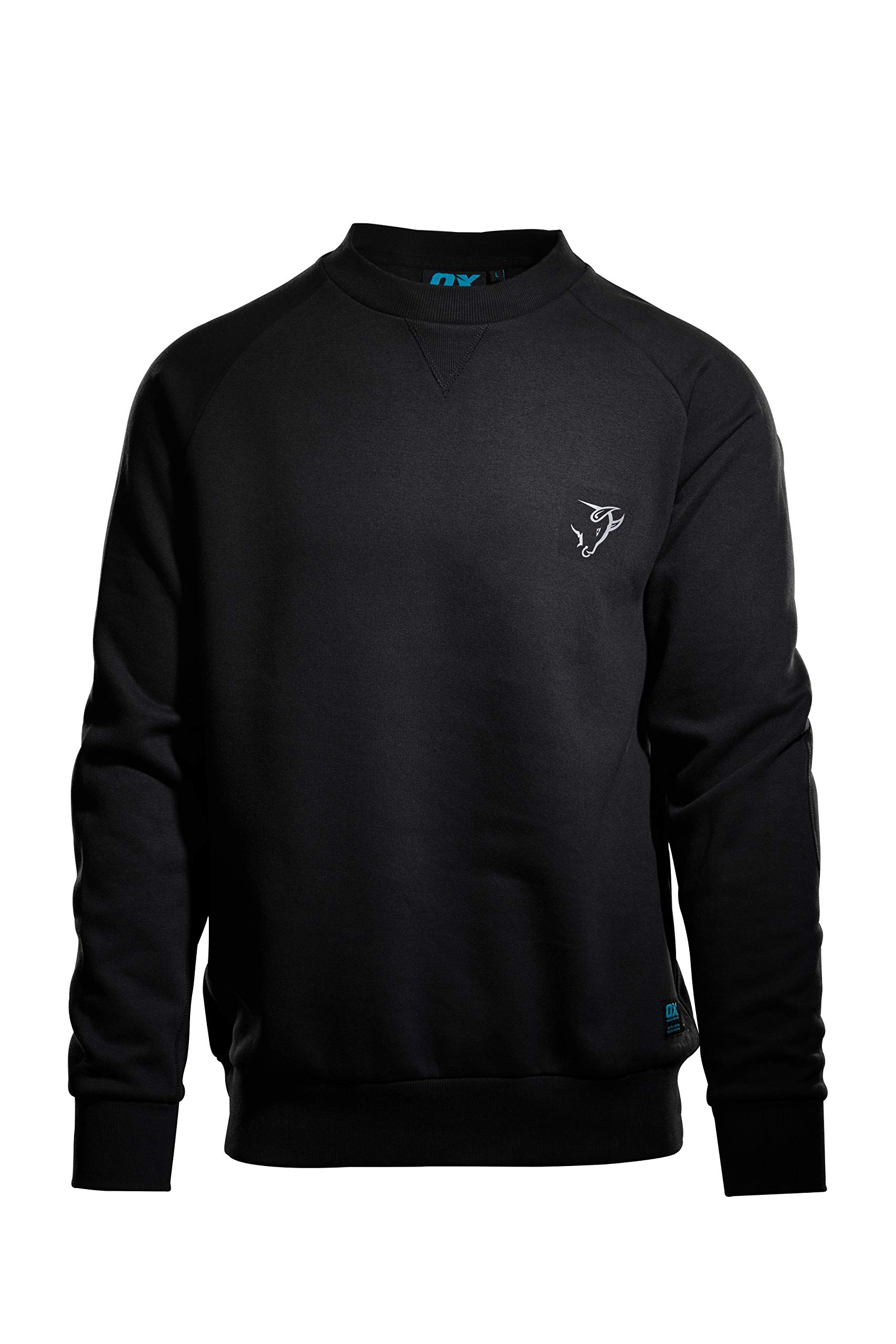 OX Crew Neck Sweatshirt - Black - XL
