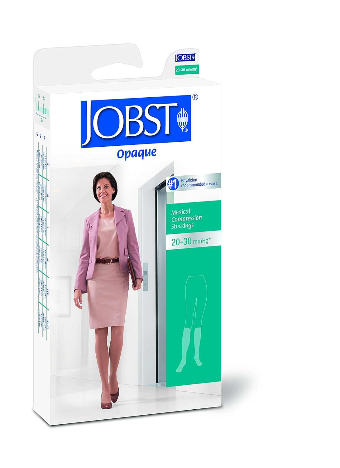 Small BSN Medical 115480 Jobst Opaque Compression Hose 2030 mmHg