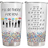 34HD Friends TV Show Tumbler 20oz Stainless Steel Insulated, Funny I'll Be There For You Gift for Fans - Birthday Gift for Friends, Friendship and Besties