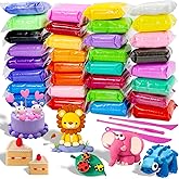 MuseLuxe Air Dry Clay - 32 Colors Modeling Clay Kit with 3 Sculpting Tools | Safe &amp; Non-Toxic,Crafts DIY Magic Gifts Toys for Boys,Girls,Kids