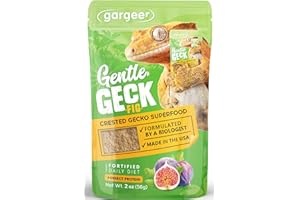 Gargeer 2oz Complete Crested Gecko Food Diet. Premium Mix, Ready to Use Freshly Made Powder. Unique Formula, Developed & Made